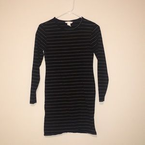 Black stripped dress